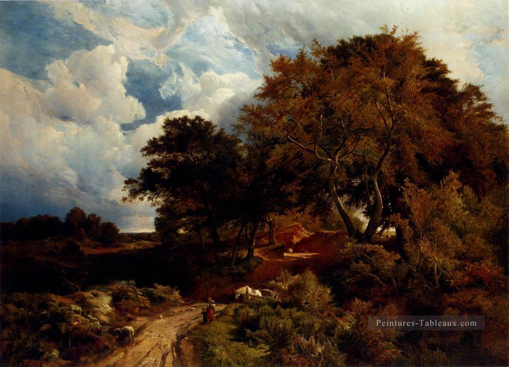 la route à travers le paysage commun Sidney Richard Percy Peintures à l'huile